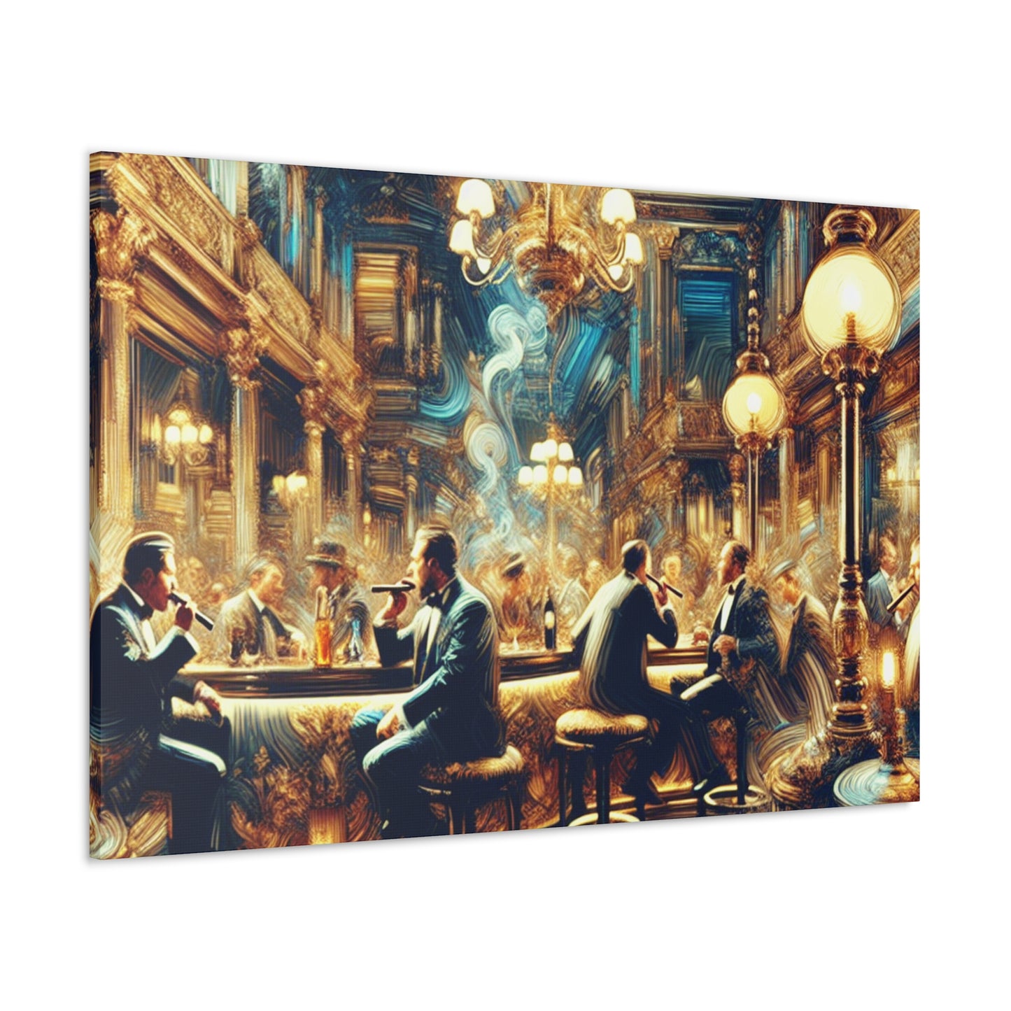 "Opulent Tobacco Indulgence" - Canvas