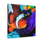 "Clownfish Swimming Gaily" - Canvas