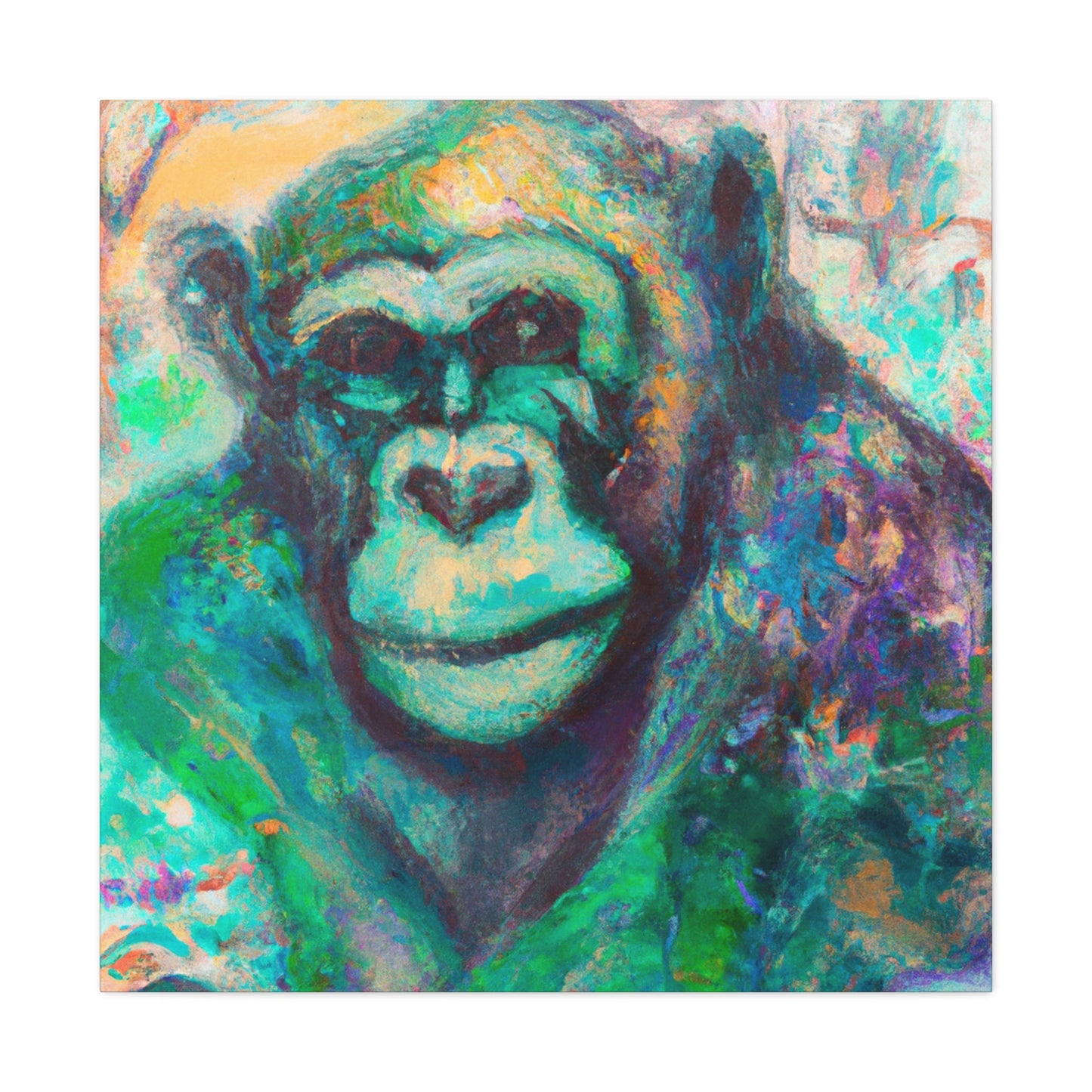 "Chimpanzee Dreamscape" - Canvas