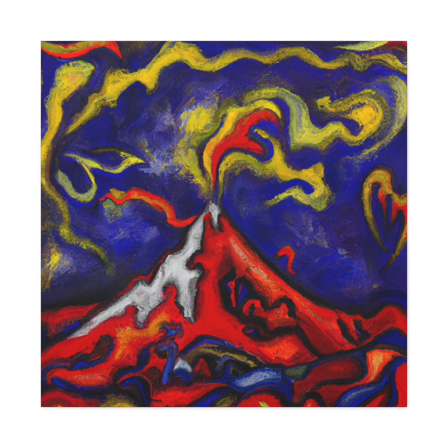 "Volcano in Eruption" - Canvas