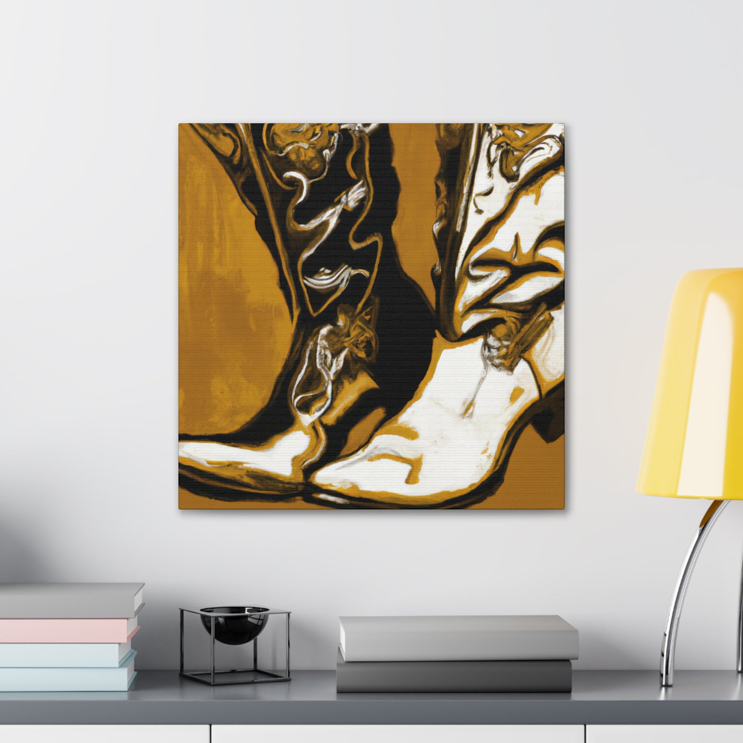 Boots on Baroque canvas - Canvas