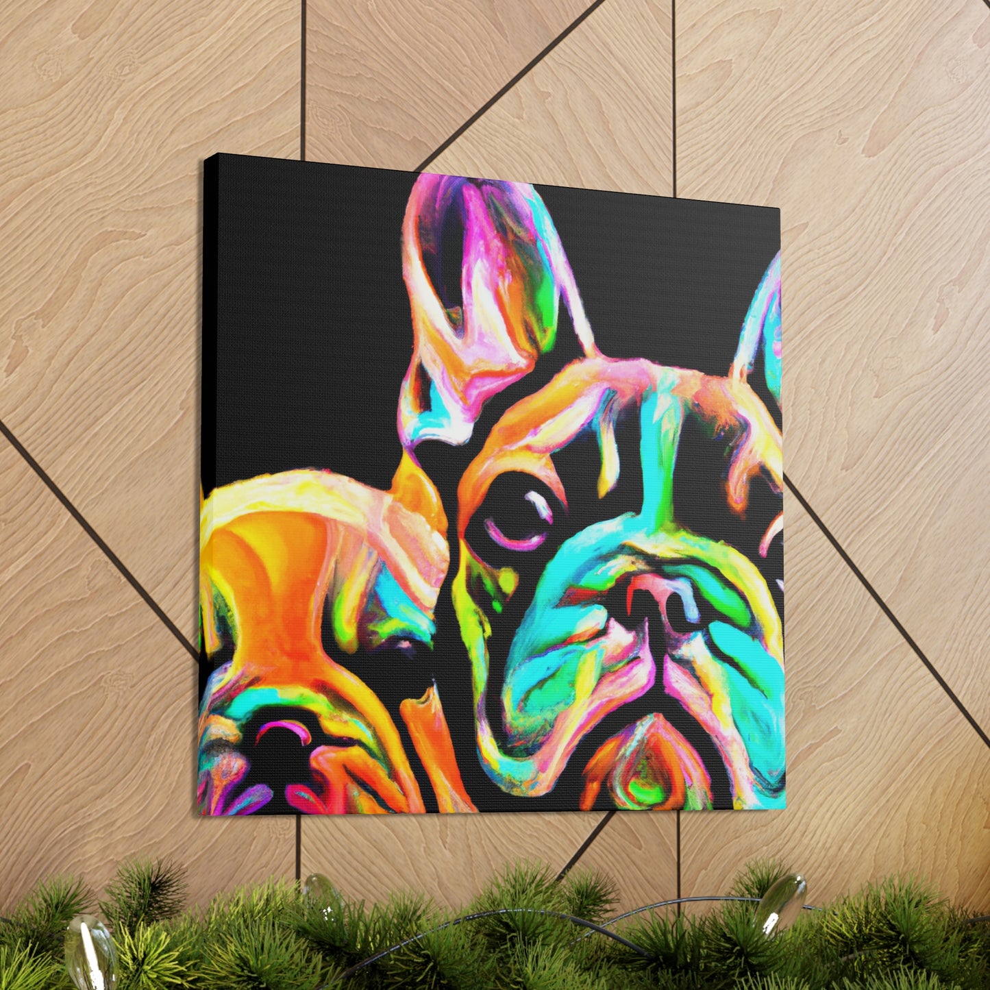 "French Bulldog Delightful!" - Canvas