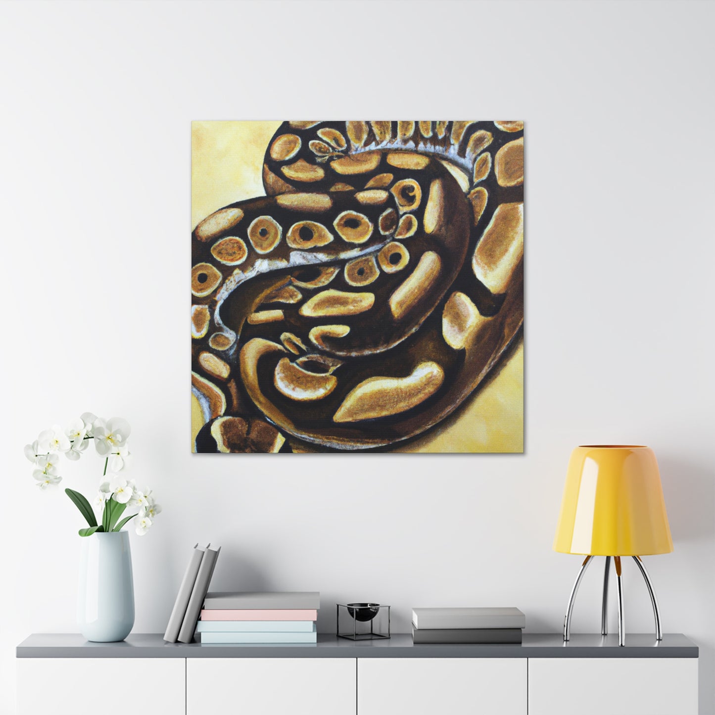 "Snakeskin Slither Slice" - Canvas