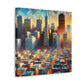 "Golden City Sunrise" - Canvas