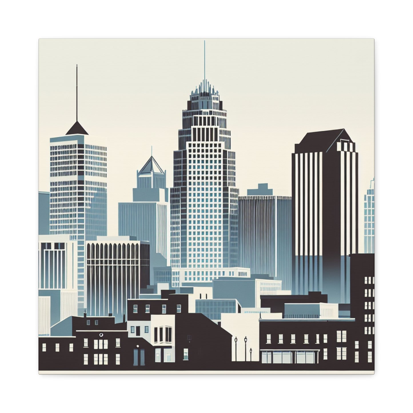 "Serene City: Raleigh Elegance" - Canvas