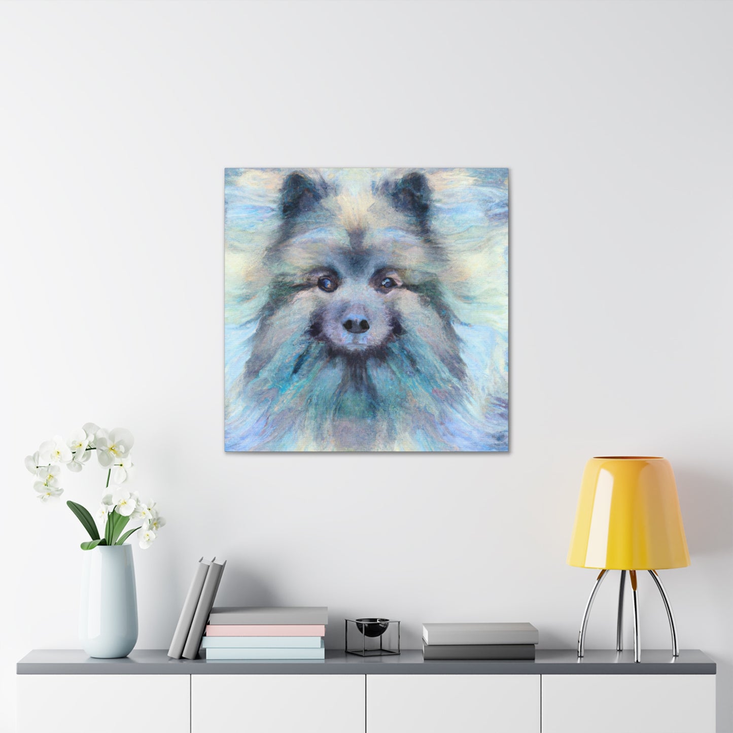 Keeshond's Hyperrealism - Canvas