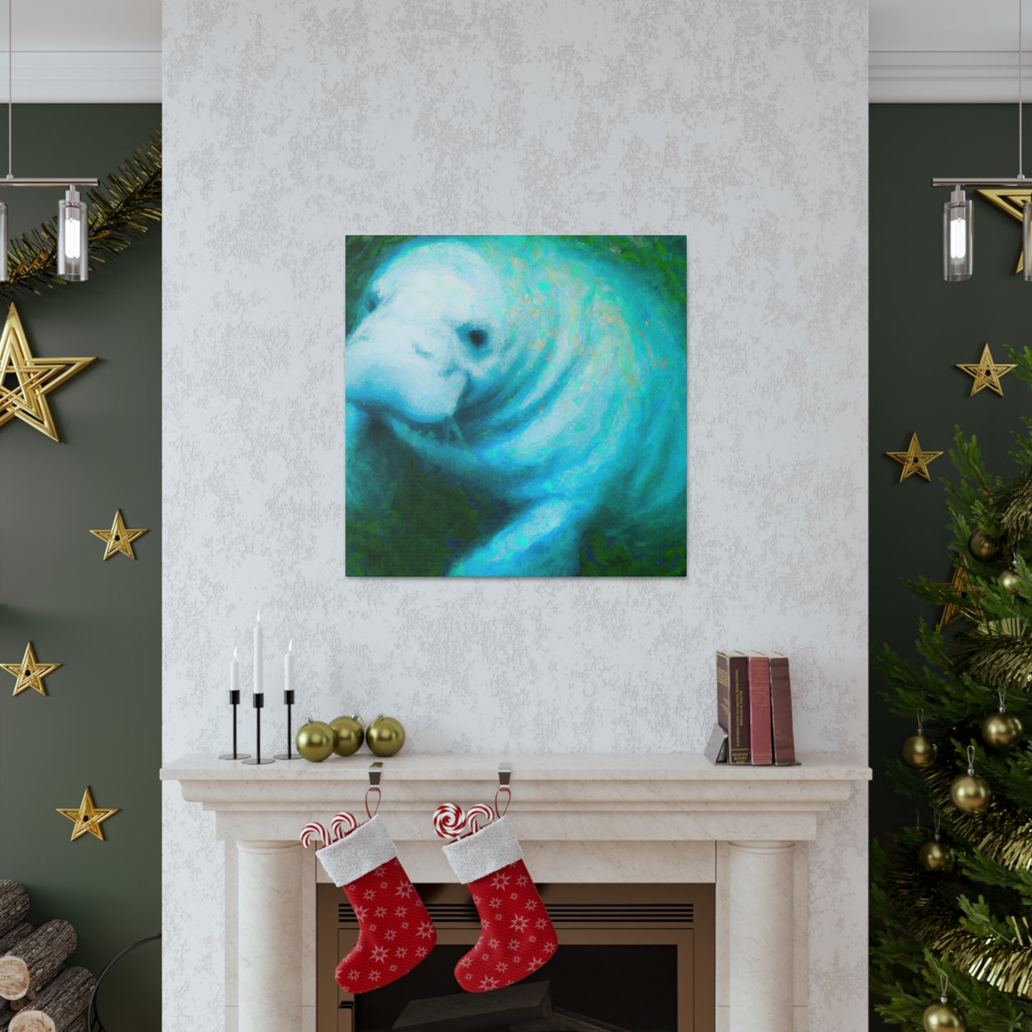 Manatee in Movement - Canvas