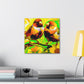 Lovebirds in Bloom - Canvas