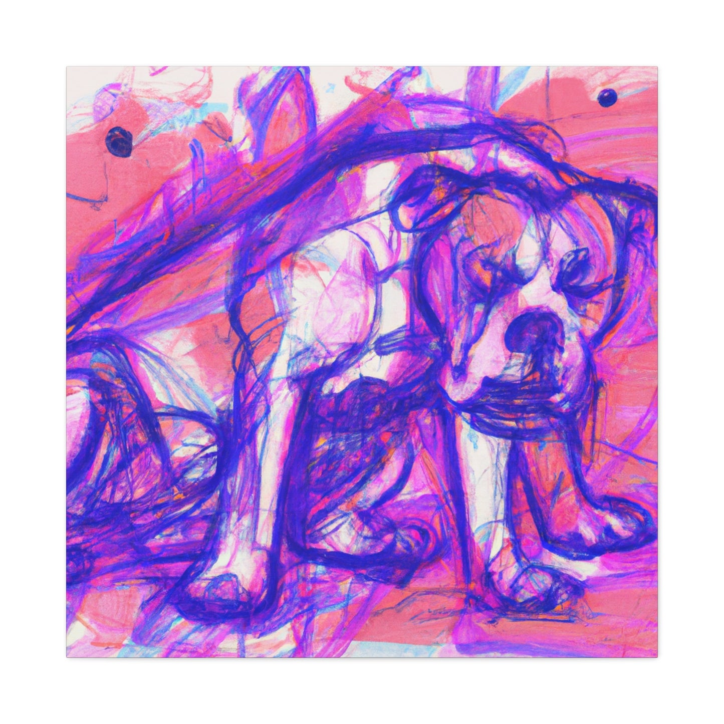 "American Bulldog Triumphant" - Canvas