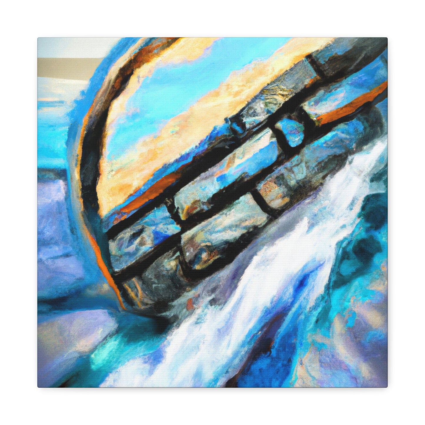 "Seawall Bluish Dreamscape" - Canvas