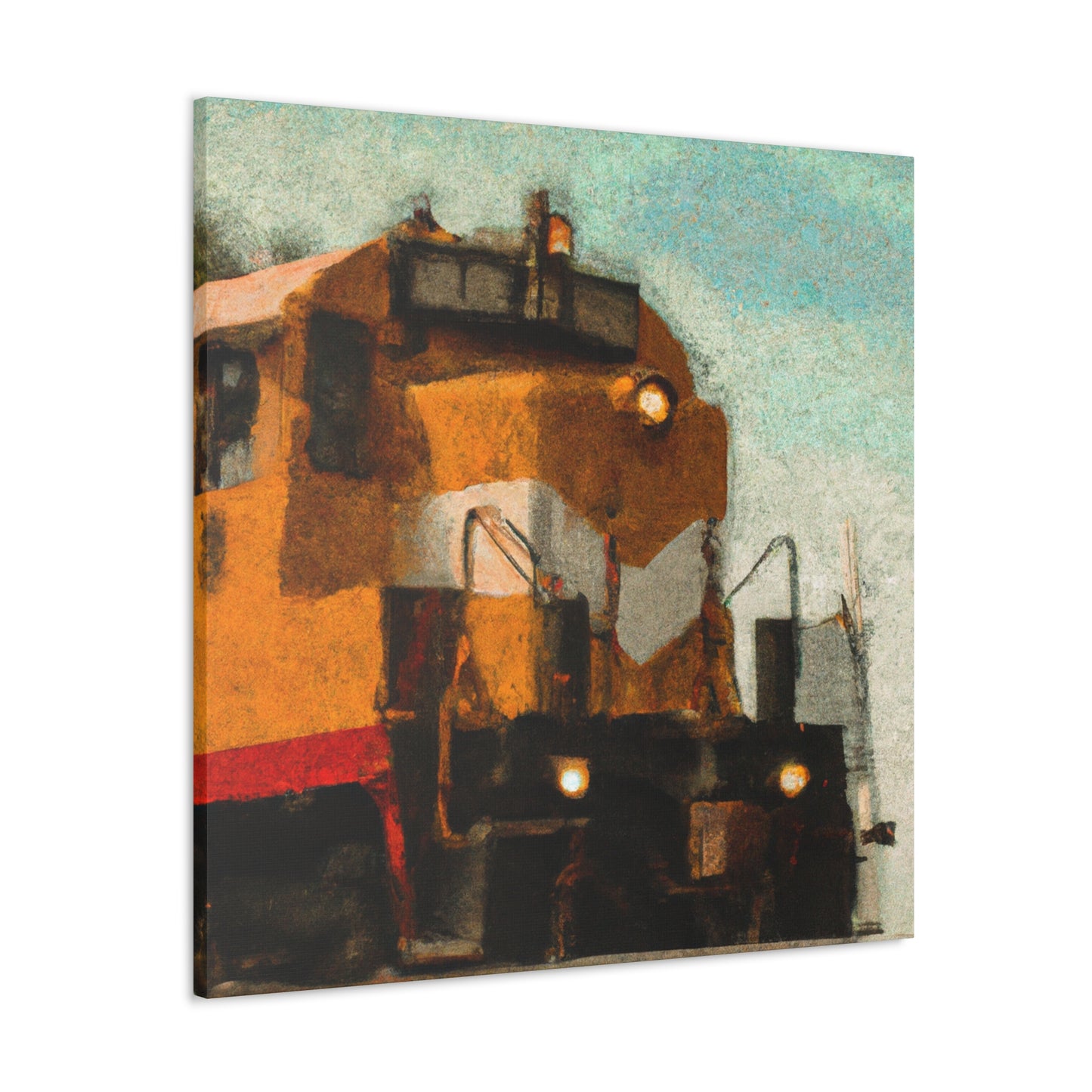 Ride the Railroad Tracks - Canvas