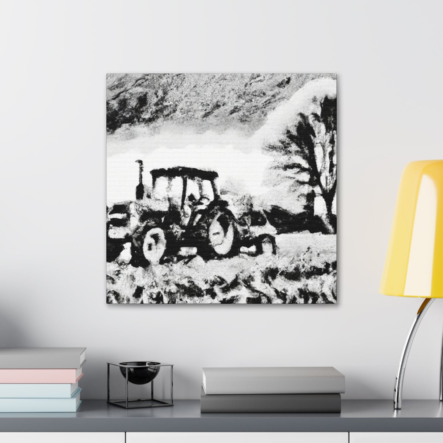 "Tractor in the Fields" - Canvas