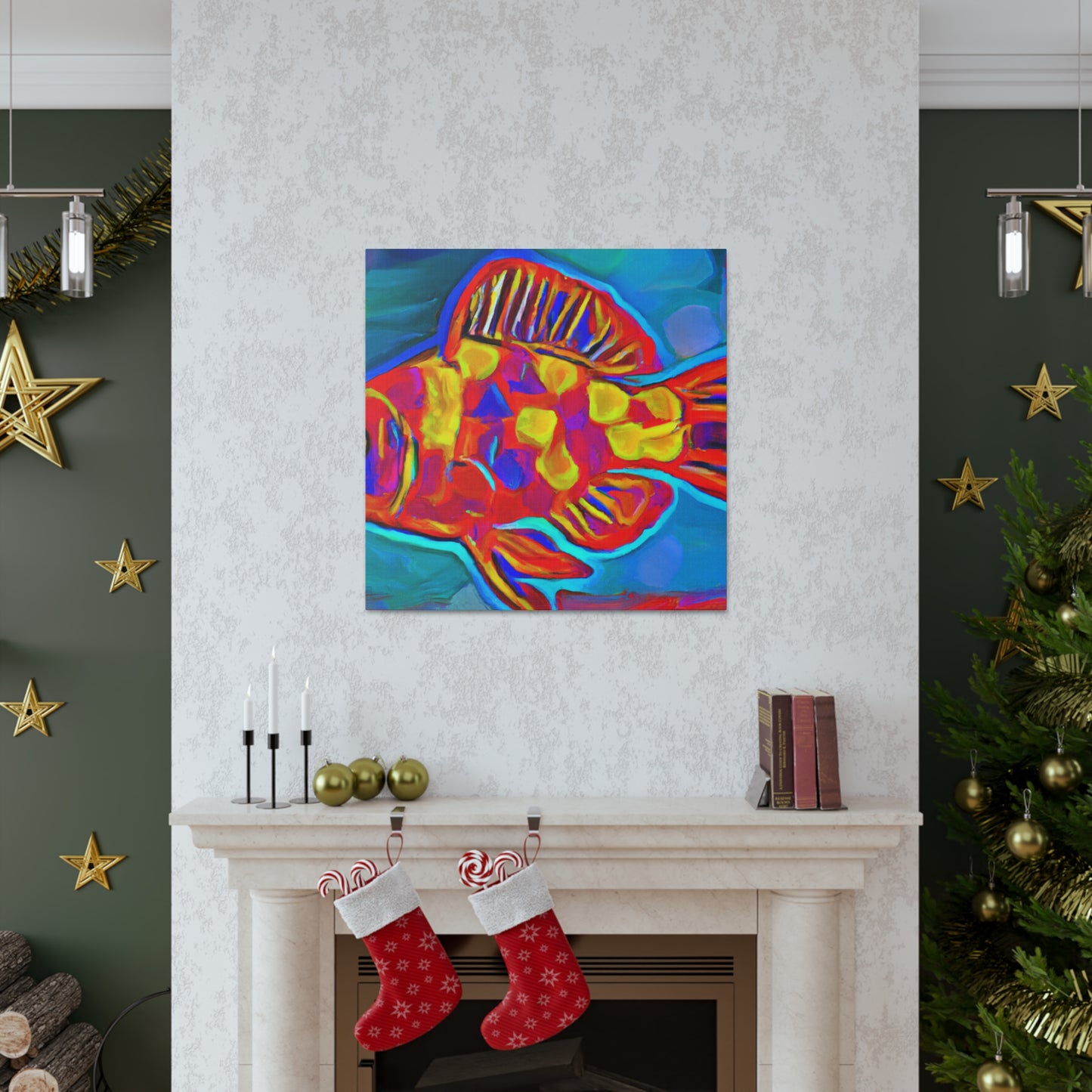 Rainbow Fish Reverie - Canvas