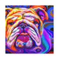 Bulldog in a Dream - Canvas