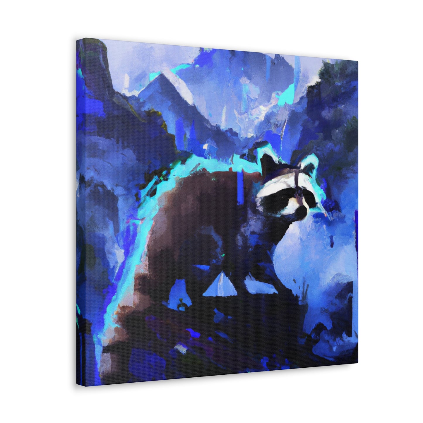 "Racoons in Moonlight" - Canvas