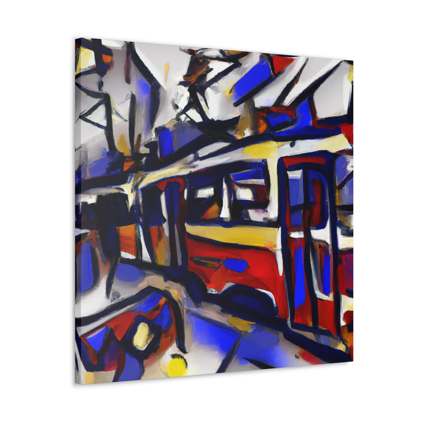 Tram in Abstraction - Canvas