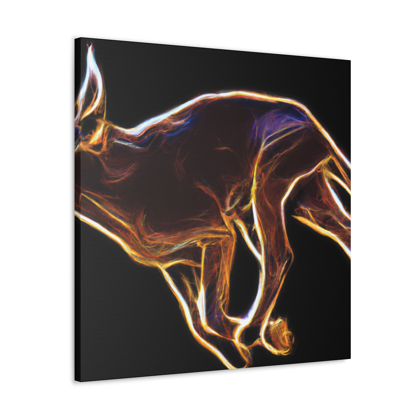 "Caracal in Abstraction" - Canvas