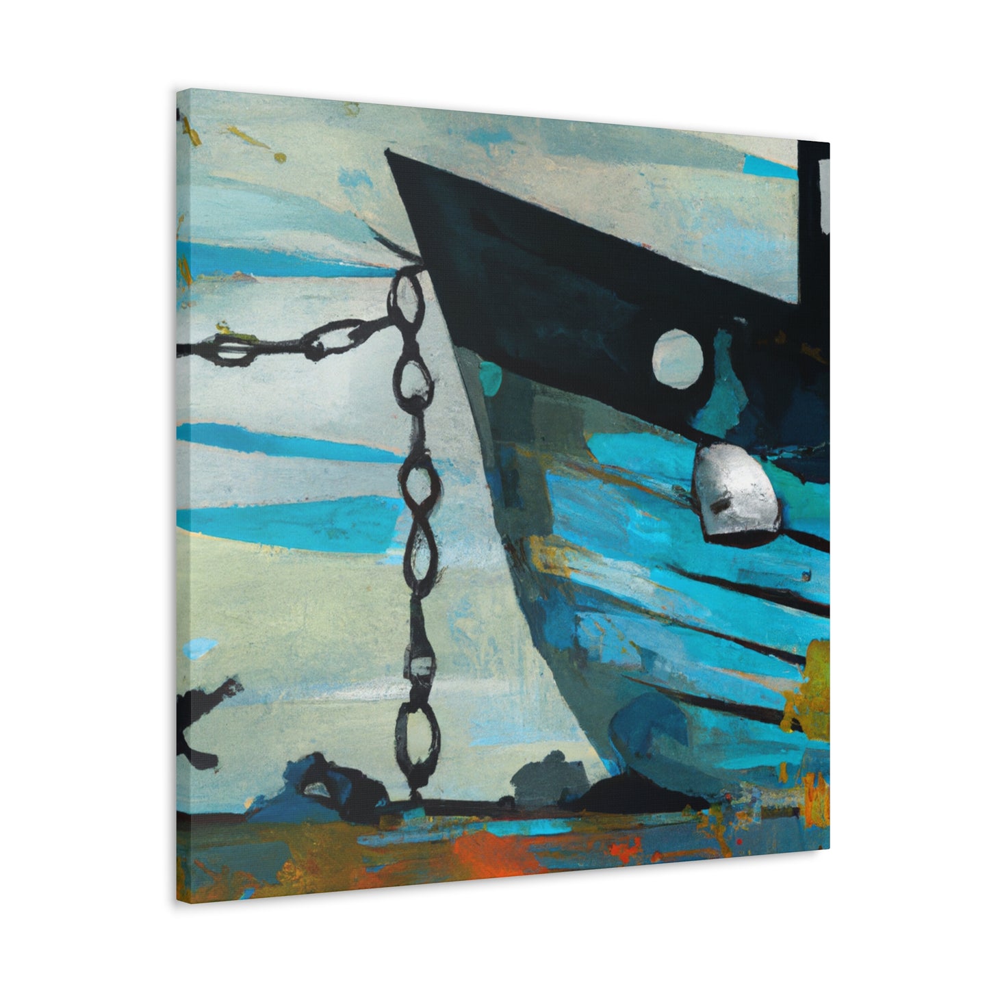 Fishing Boats At Sea - Canvas