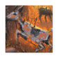 Wild Antelope Abstract - Canvas