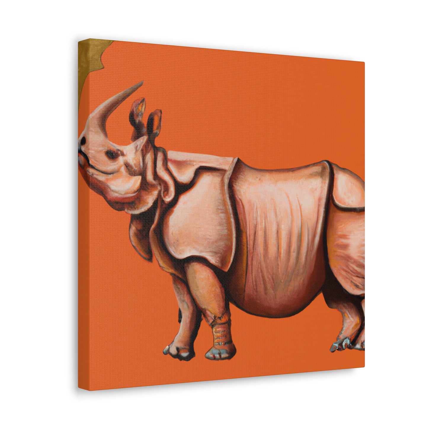 Majestic Indian Rhinoceros - Canvas