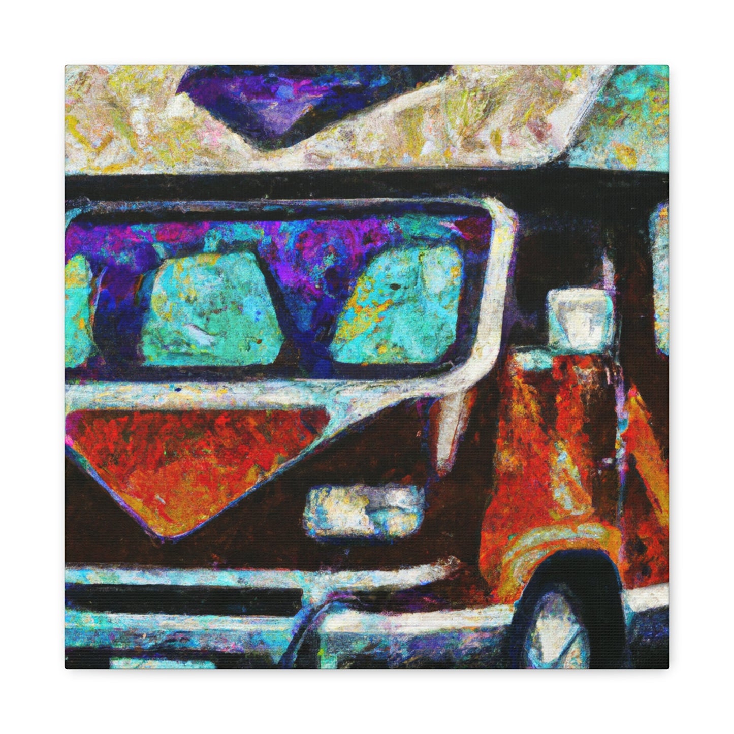 "Camper Van Deco Dream" - Canvas