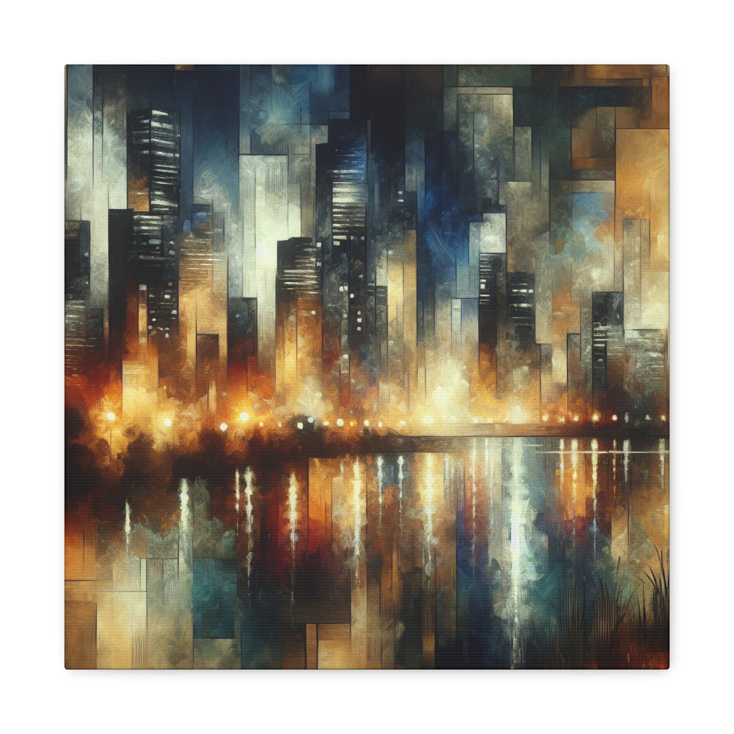 "Midnight Metropolis Movement" - Canvas