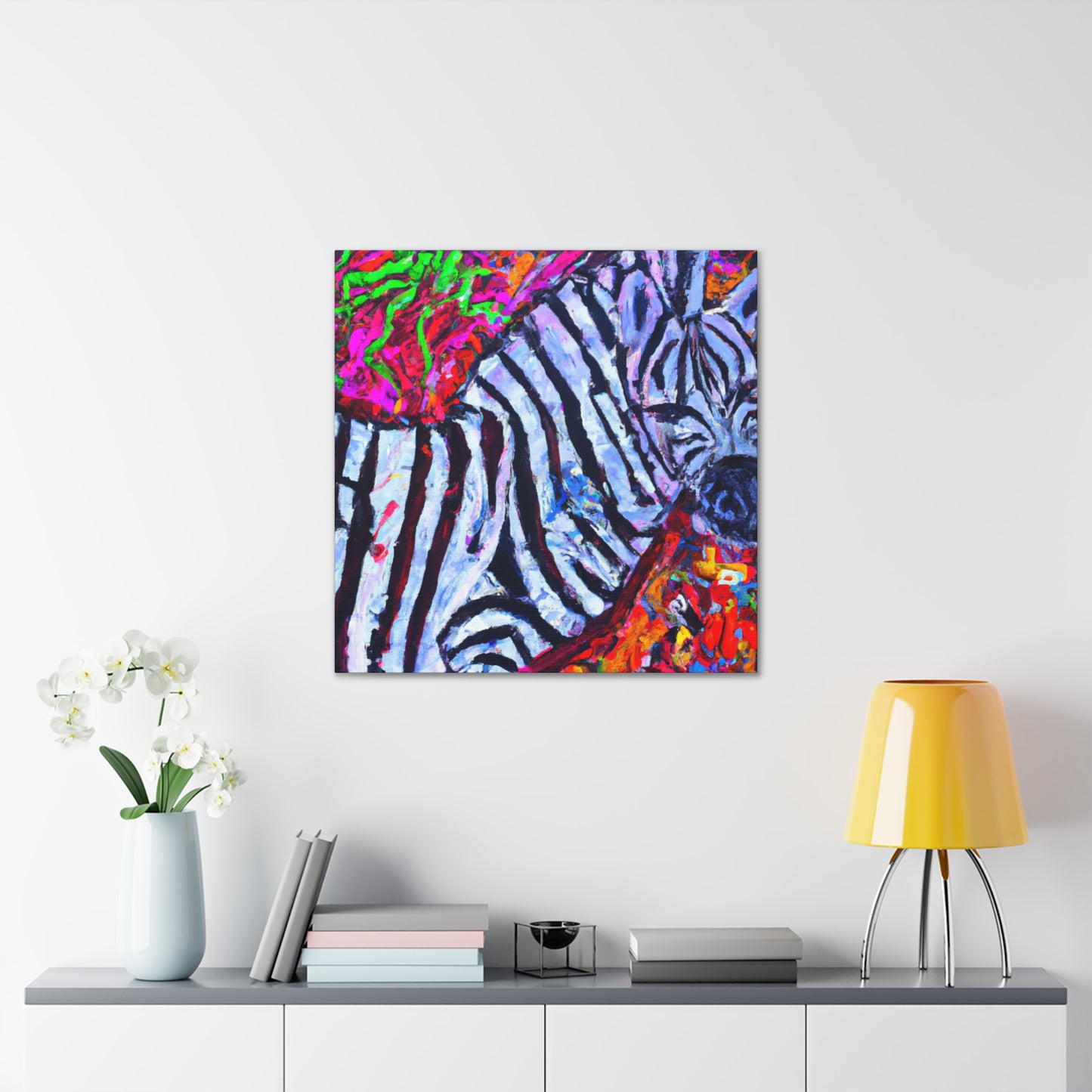 "Zebra Striped Wonder" - Canvas