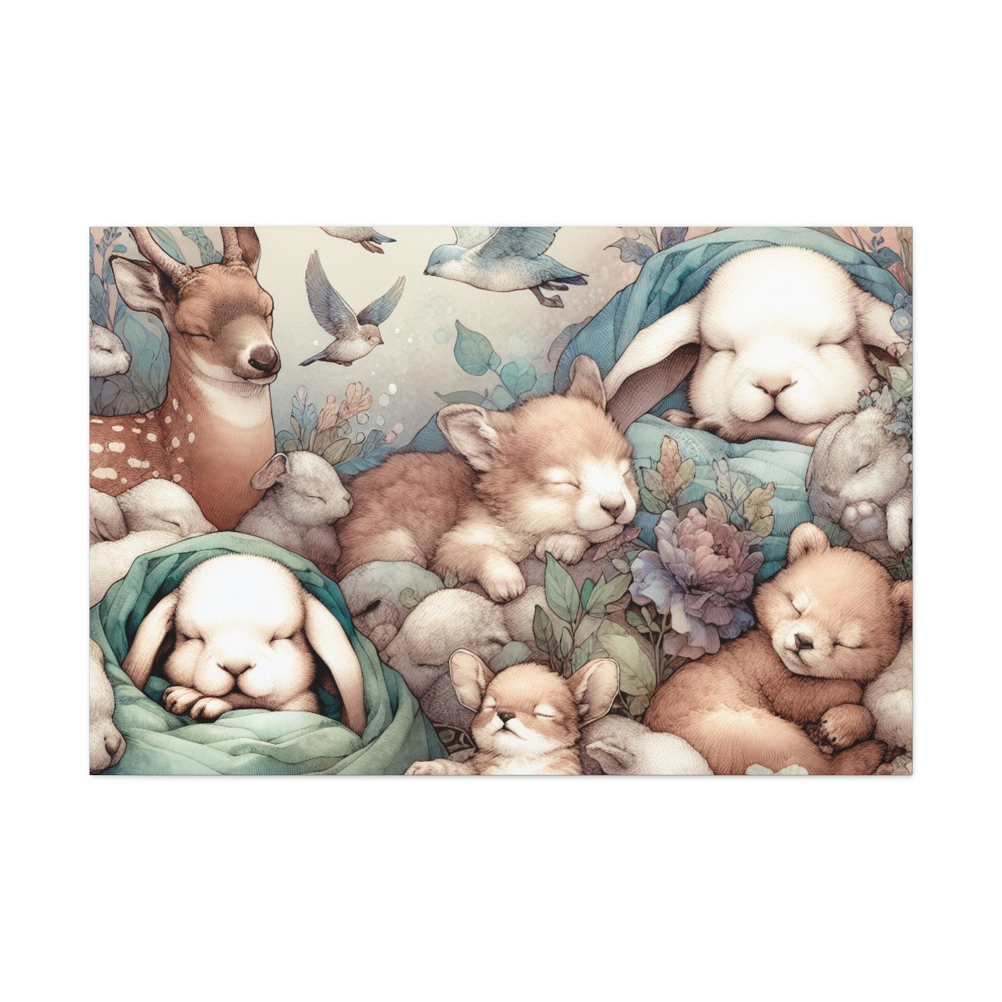 Whispering Slumbering Fauna - Canvas