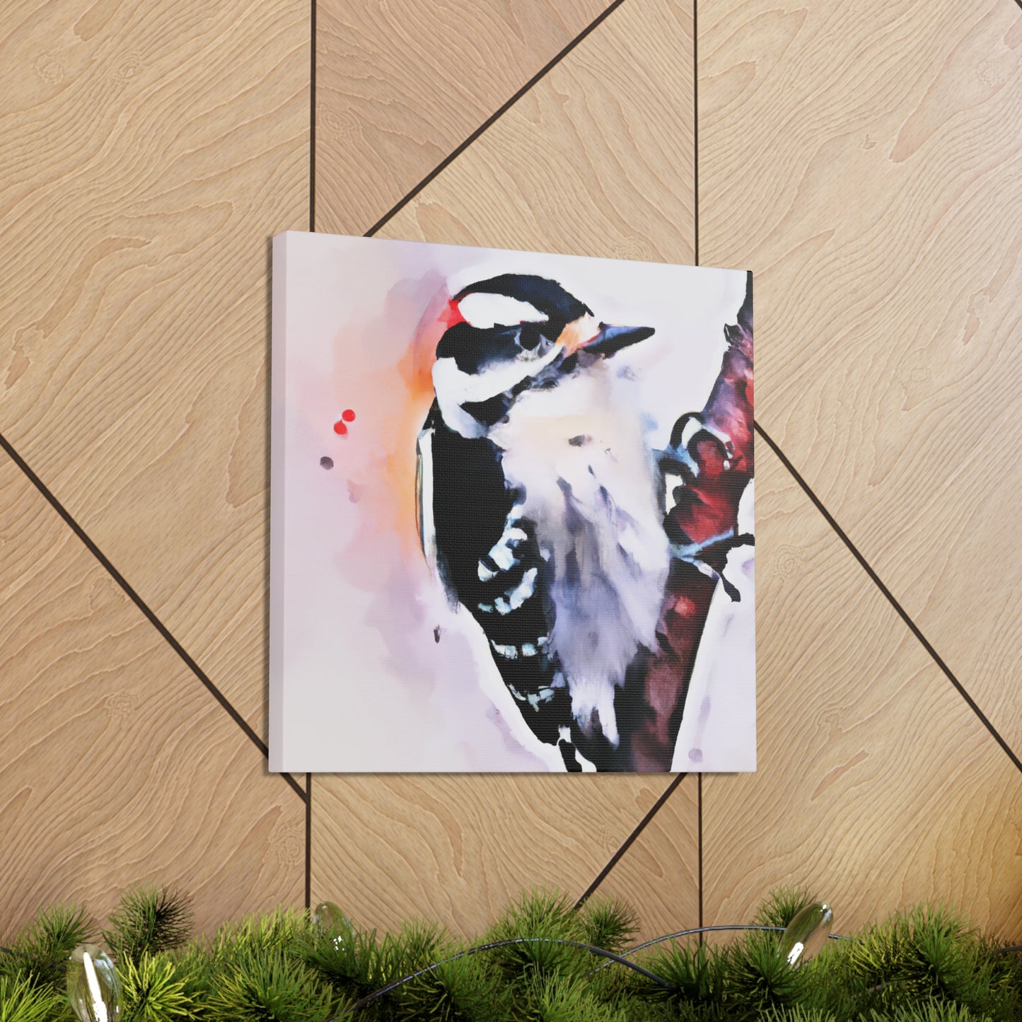 Downy Woodpecker Dream - Canvas