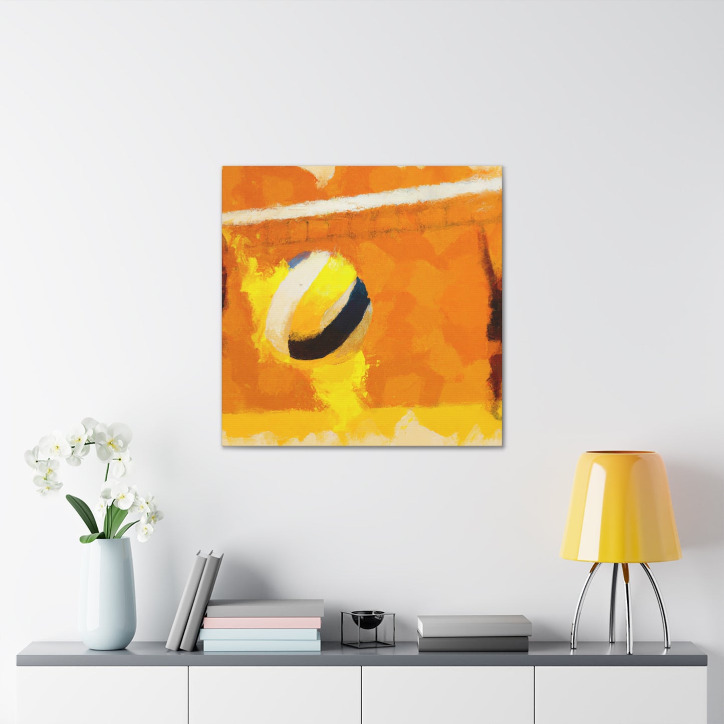 "Vibrant Volleyball Passion" - Canvas