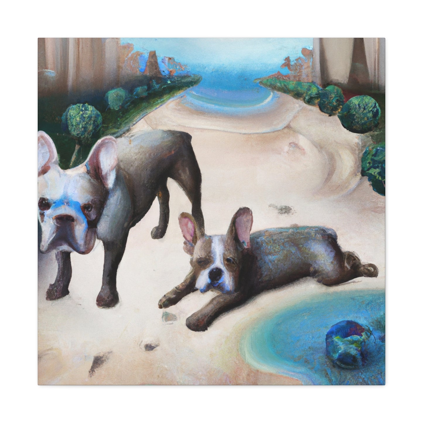 "French Bulldog Dreamscape" - Canvas