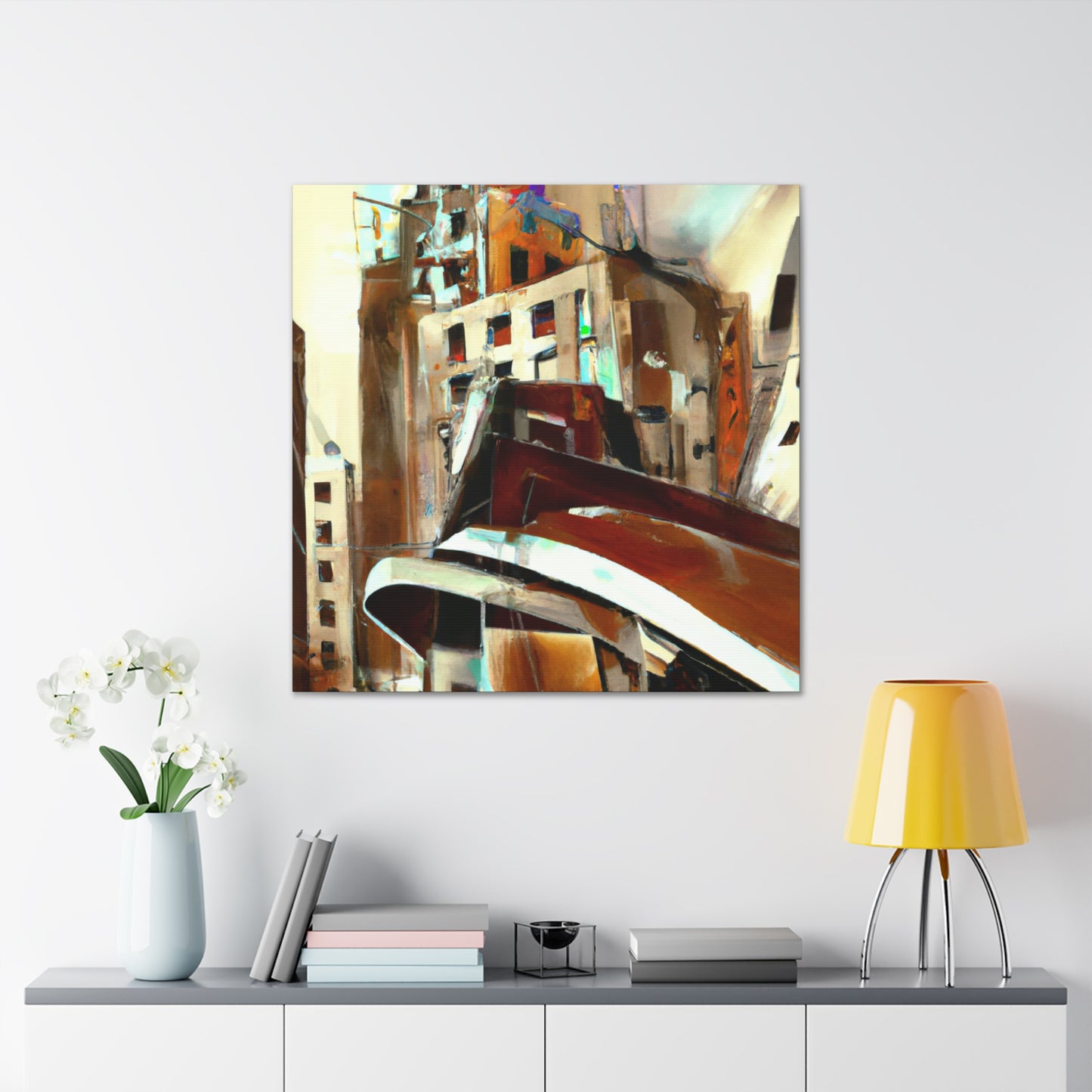 Futurist Expressionism Scene - Canvas