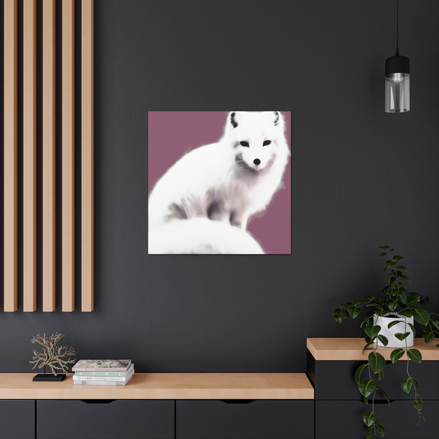 Arctic Fox Duo Bliss - Canvas