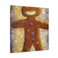 Gingerbread Man Dances - Canvas