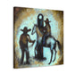 "Hitching Post in Bloom" - Canvas