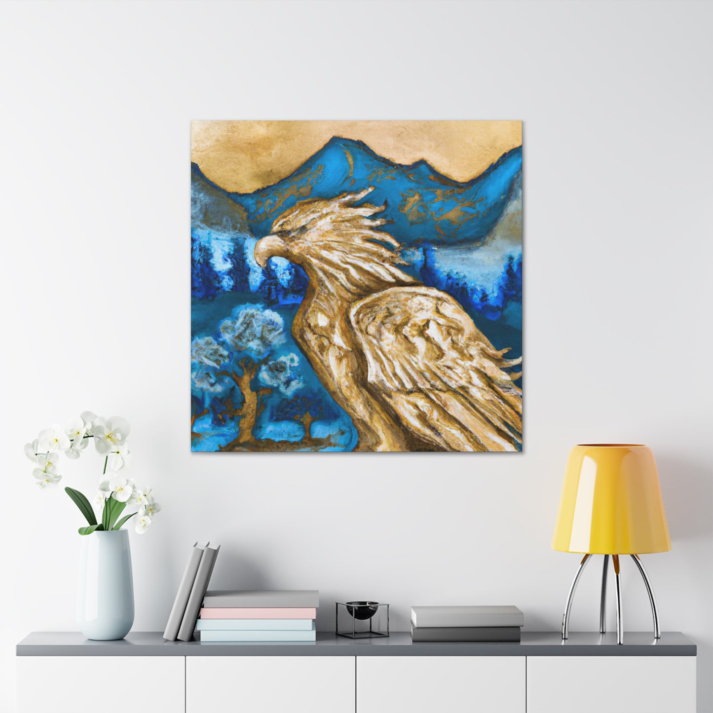 The Golden Eagle Arising - Canvas