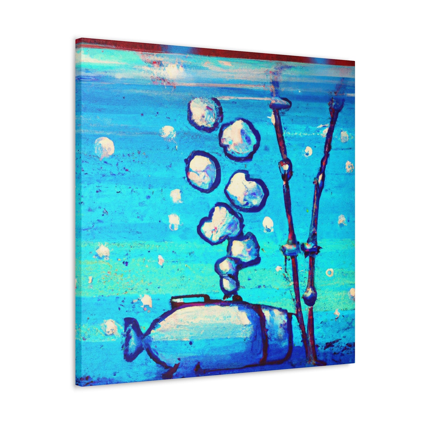 Reef in Ocean Blues - Canvas