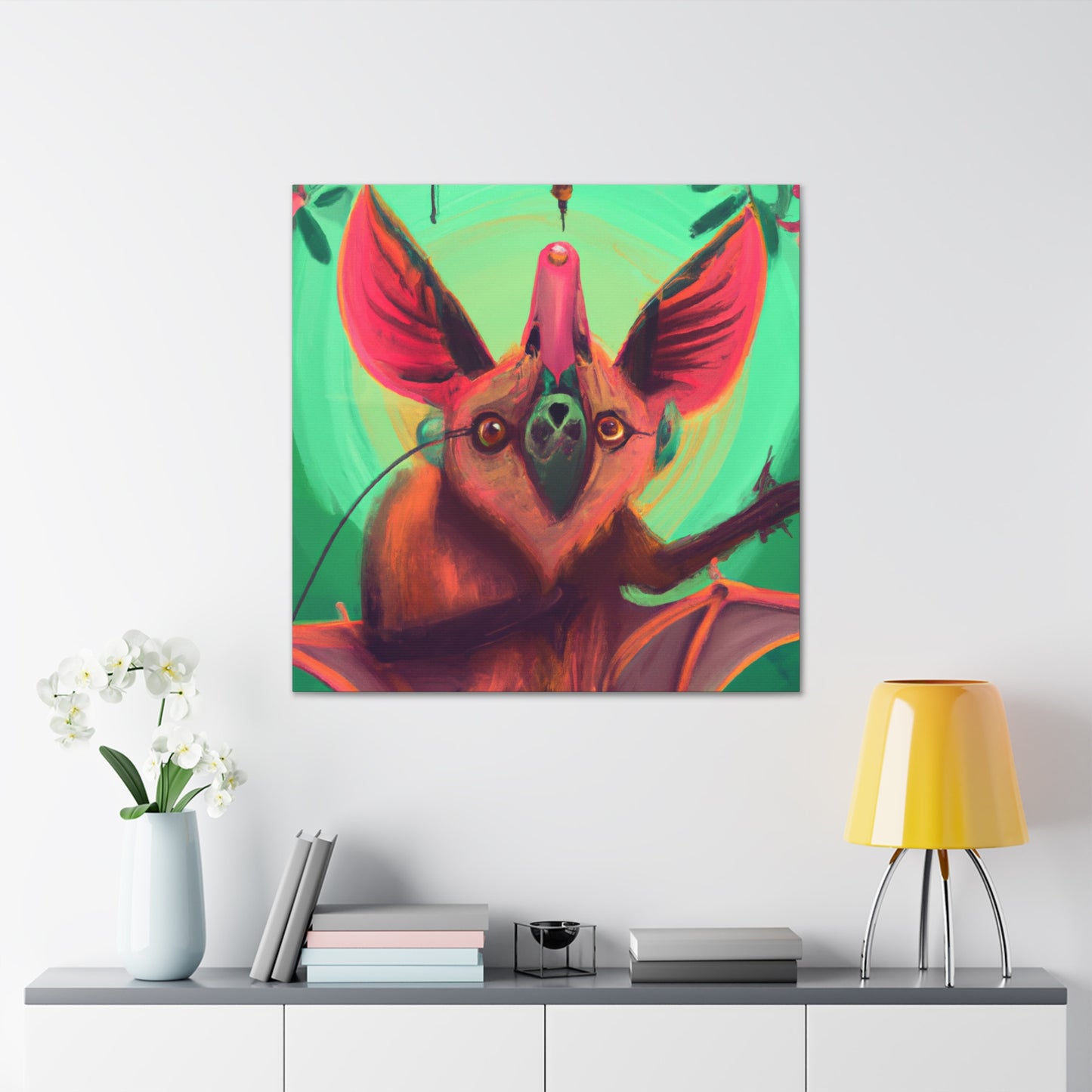 "Indian Flying Fox Soar" - Canvas