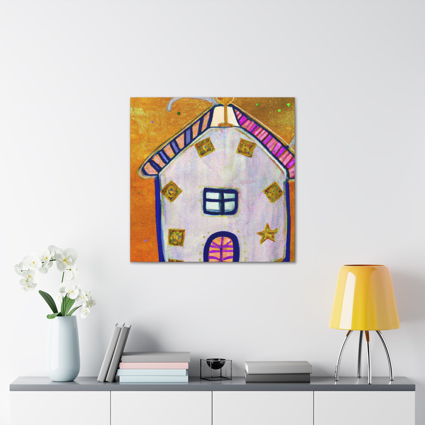 "Gingerbread House Utopia" - Canvas