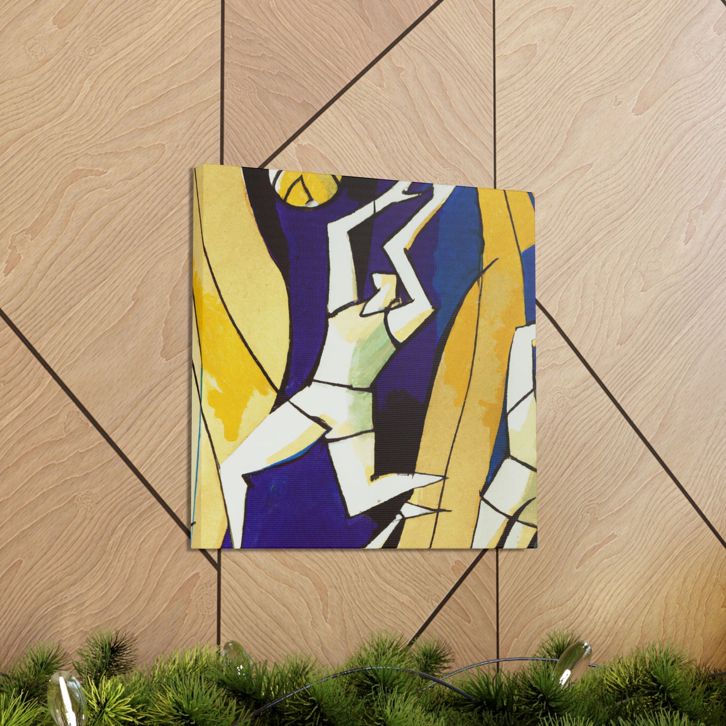 "Volleyball in Art Deco" - Canvas