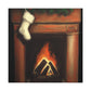 "Fireplace in Realism" - Canvas