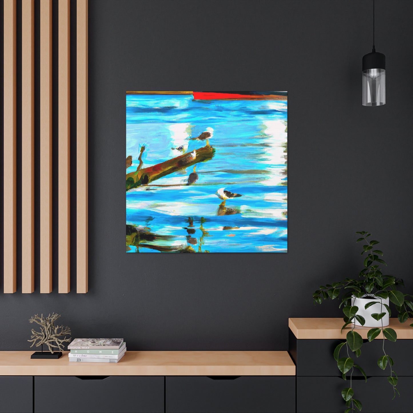 Sea Birds in Flight - Canvas