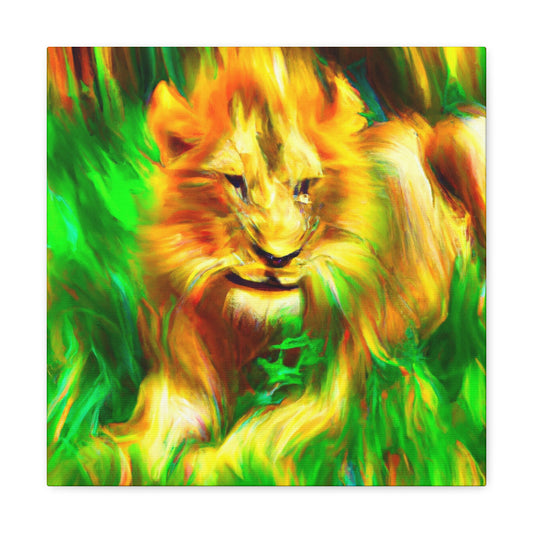 Lion in Impressionism - Canvas