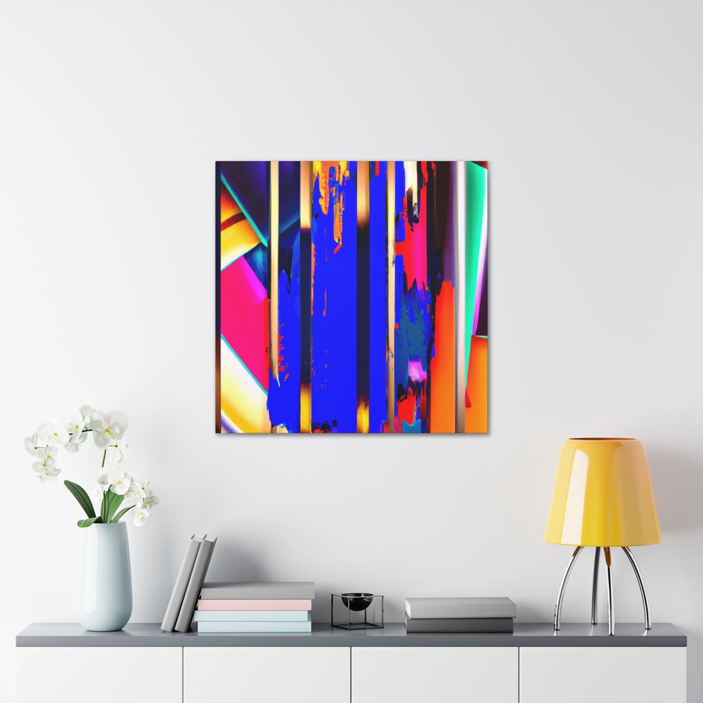 Vivid Cubic Horizon. - Canvas