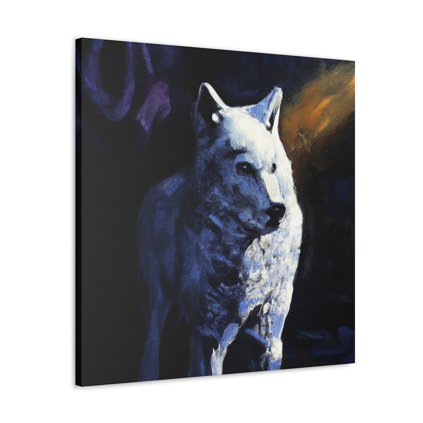 Arctic Wolf Snowscape - Canvas