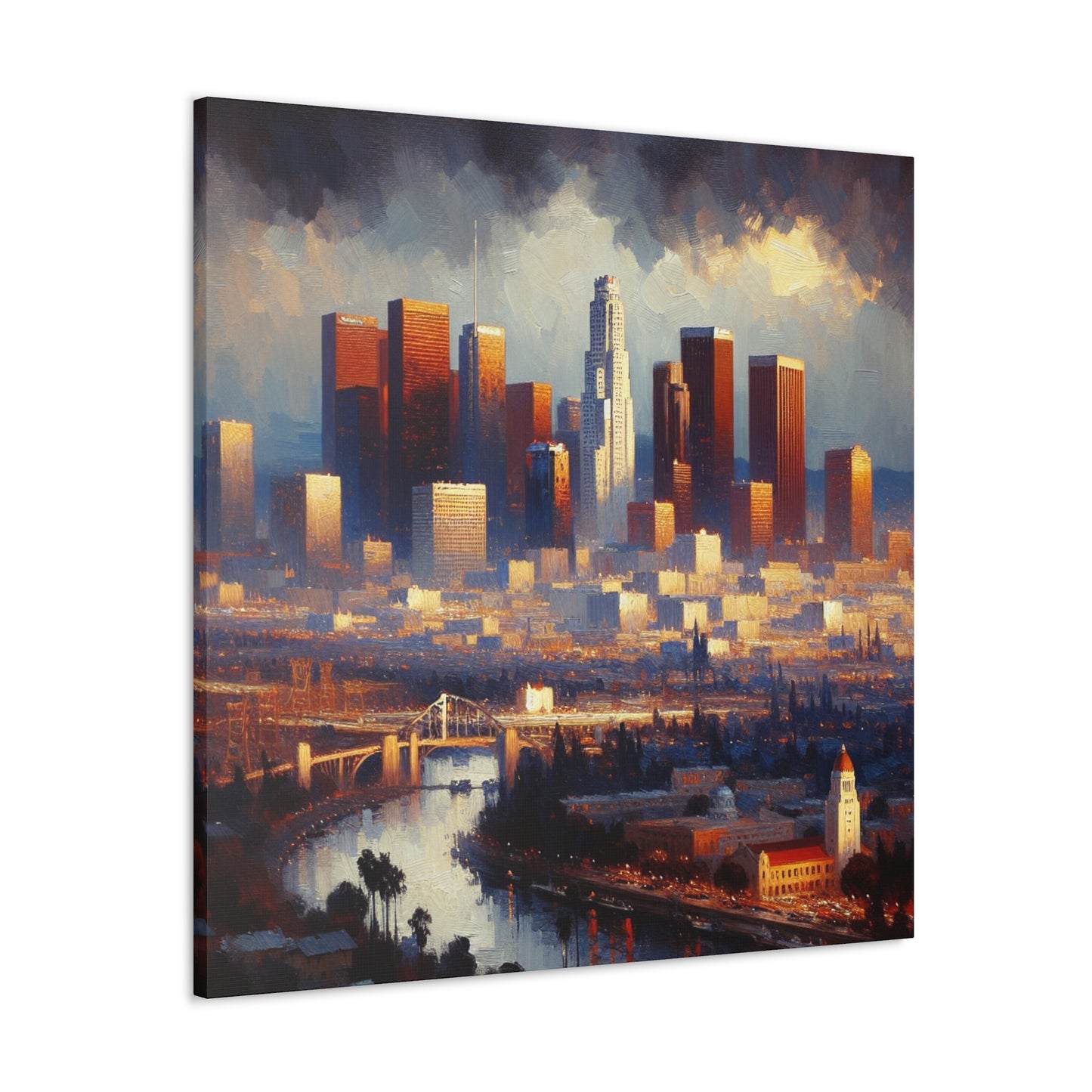 Golden Horizon Over Angeles - Canvas