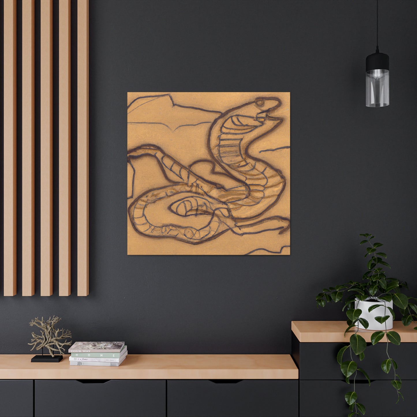 "The Rattlesnake Deco" - Canvas