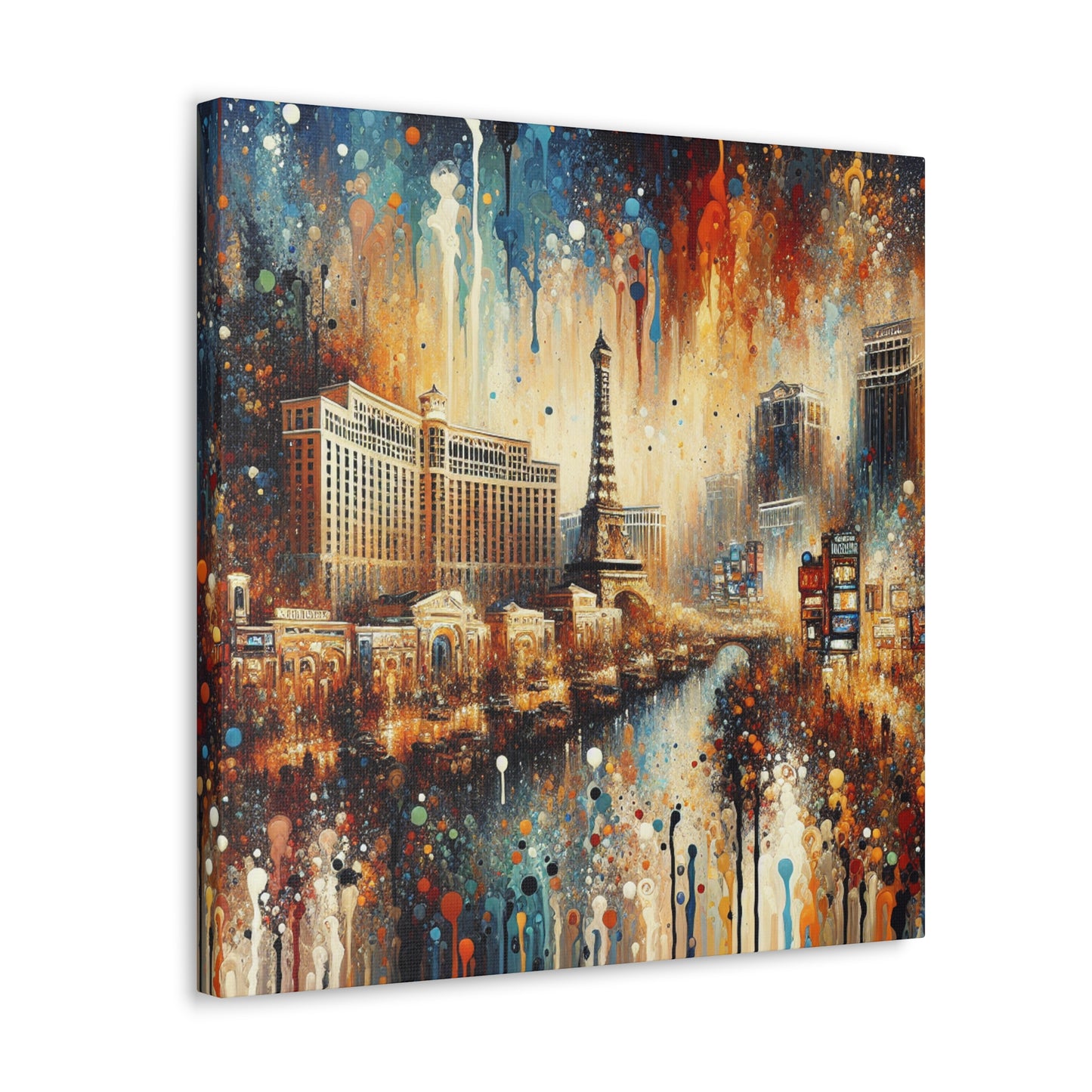 Whimsical Casino Reflections - Canvas