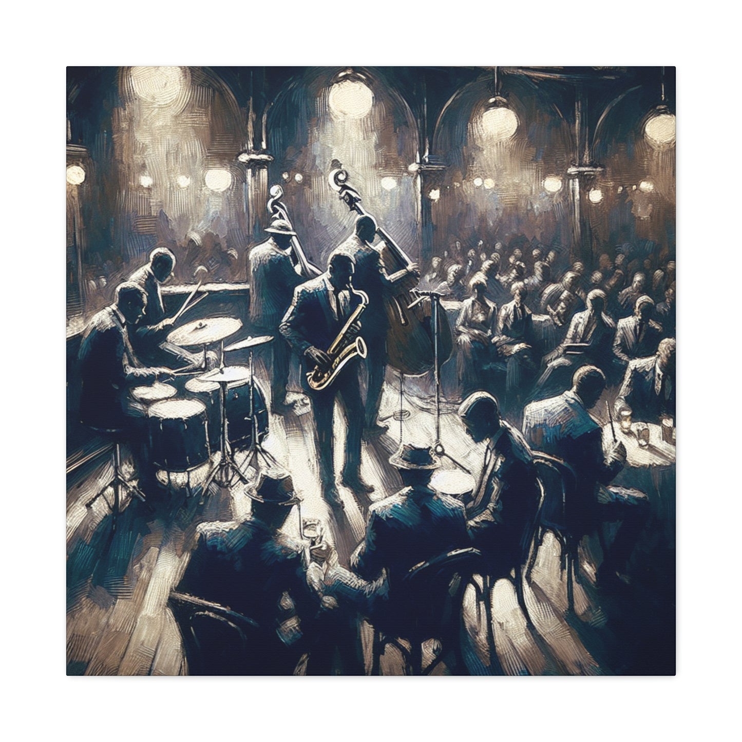 Jazz Night Revelations - Canvas