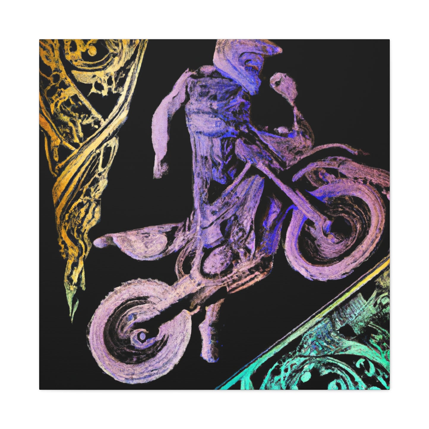 "Motocross inSplendor" - Canvas